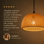 Abat Jour En Rotin Naturel Led