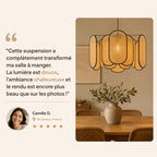 Lustre En Rotin De Plafond Style Chinois