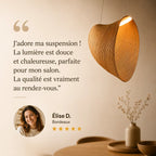 Suspension Rotin Led Design