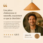 Suspension Rotin Design Vintage