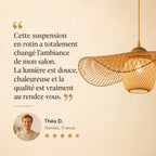 Suspension Rotin Style Vintage