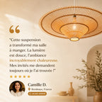 Plafonnier En Rotin Design Moderne