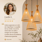 Triples Lustres En Rotin Triangle