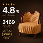 Fauteuil En Rotin Naturel Tressé Japonais Marron/Beige