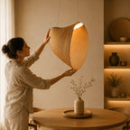 Suspension Rotin Led Design
