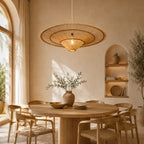 Plafonnier En Rotin Design Moderne