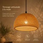 Abat Jour En Rotin Naturel Led