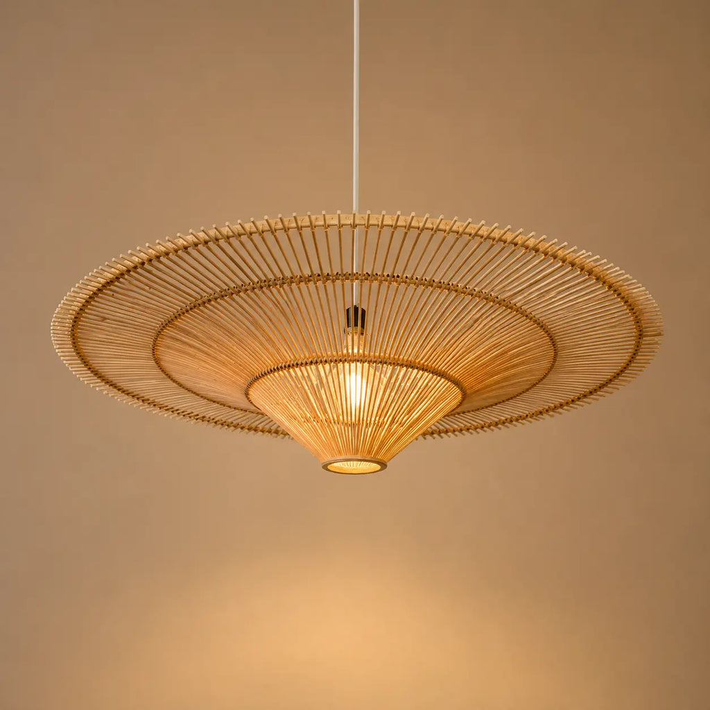 Plafonnier En Rotin Design Moderne