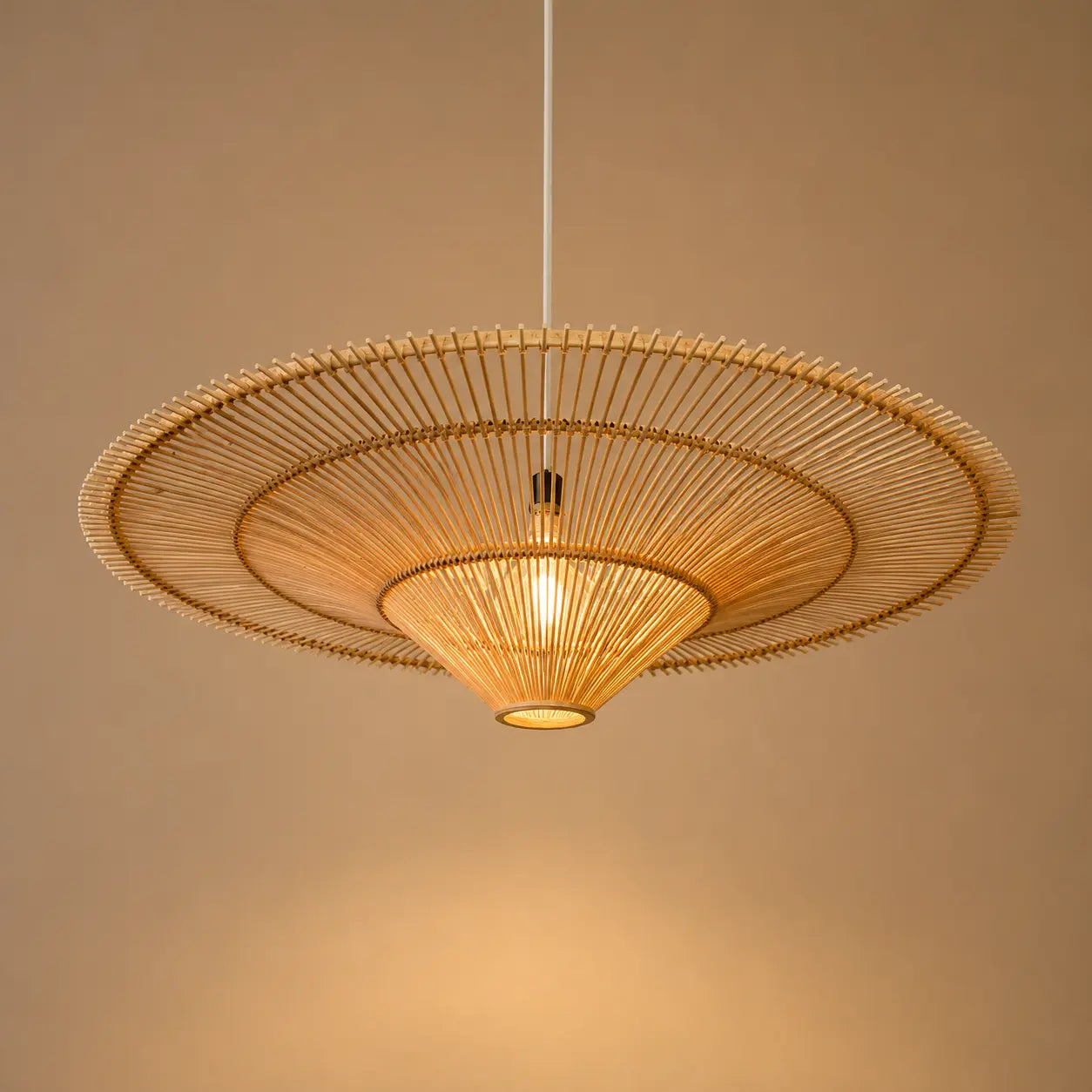 Plafonnier En Rotin Design Moderne