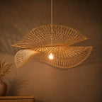 Suspension Rotin LED Art Créatif