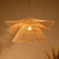 Lustre En Rotin Tissé Créatif Moderne