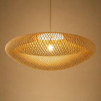 Lustre Rotin Vintage Style Rétro Chinois