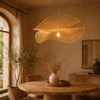 Suspension Rotin LED Art Créatif