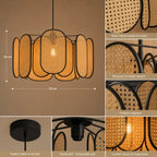 Lustre En Rotin De Plafond Style Chinois
