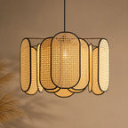 Lustre En Rotin De Plafond Style Chinois