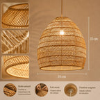 Suspension Rotin Lustre Luminaire