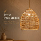 Suspension Rotin Lustre Luminaire