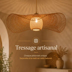 Suspension Rotin Style Vintage