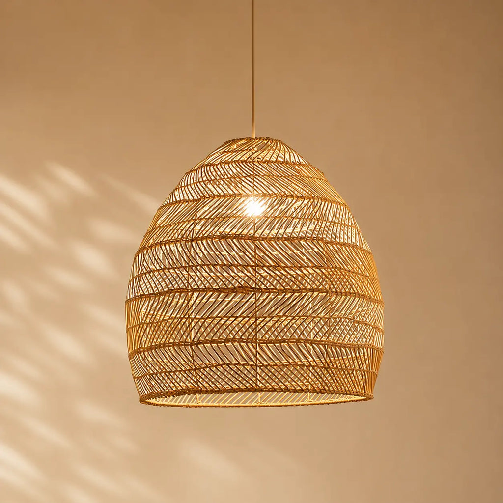 Suspension Rotin Lustre Luminaire