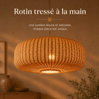 Suspension En Rotin Style Japonais