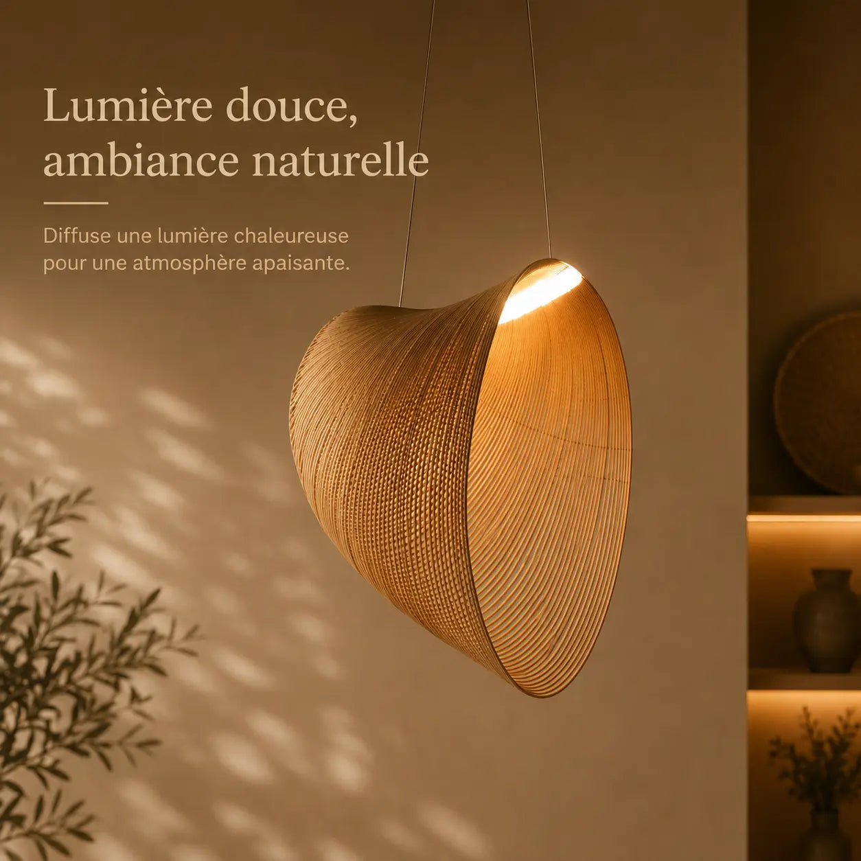 Suspension Rotin Led Design