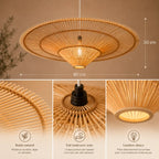 Plafonnier En Rotin Design Moderne