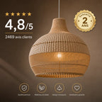 Suspension Luminaire En Rotin Vintage