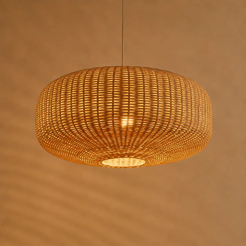 Suspension En Rotin Style Japonais