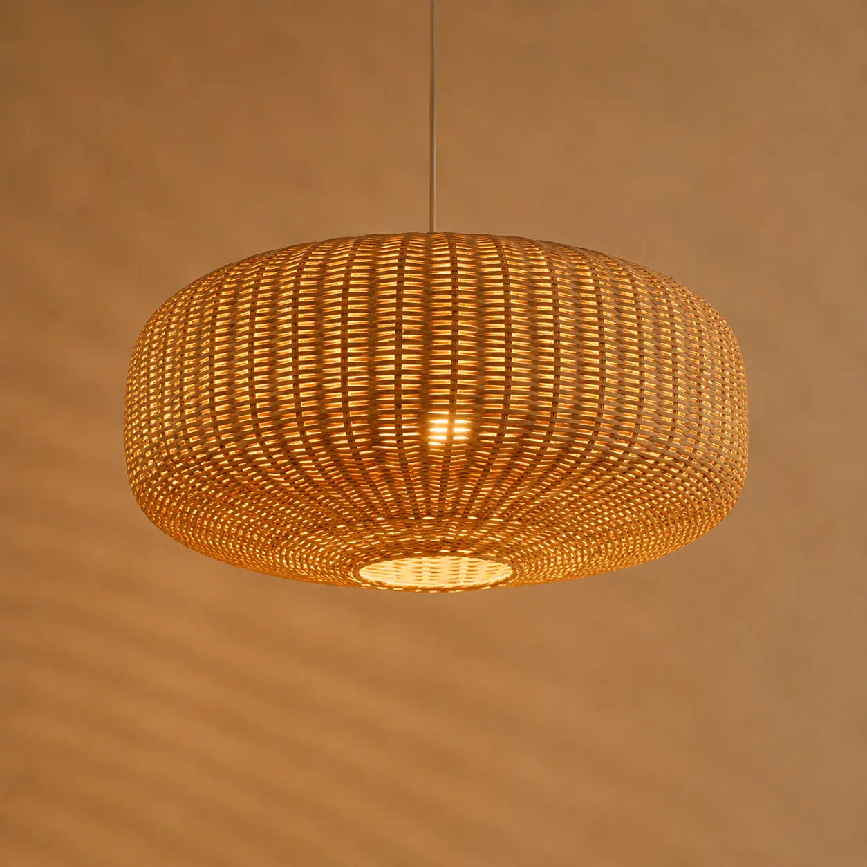 Suspension En Rotin Style Japonais