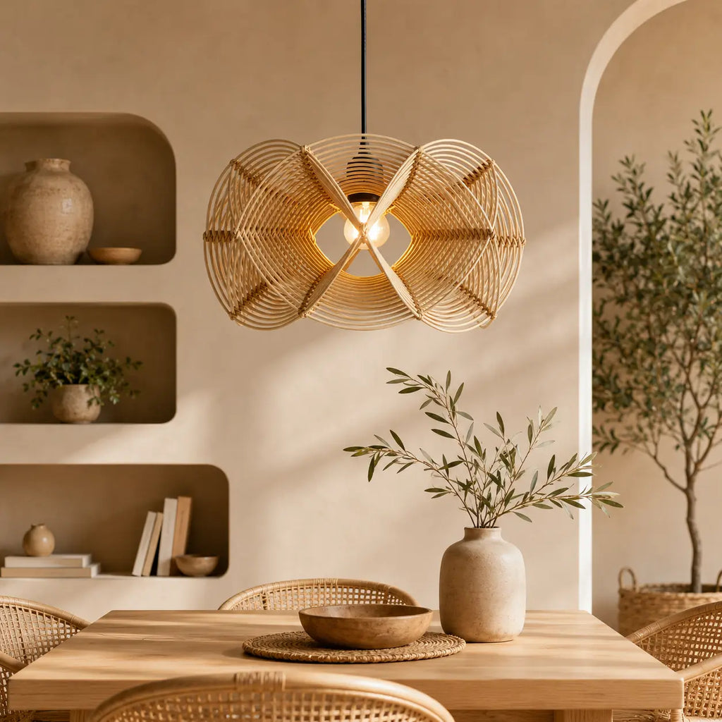 Suspensions Rotin De Bambou Naturel